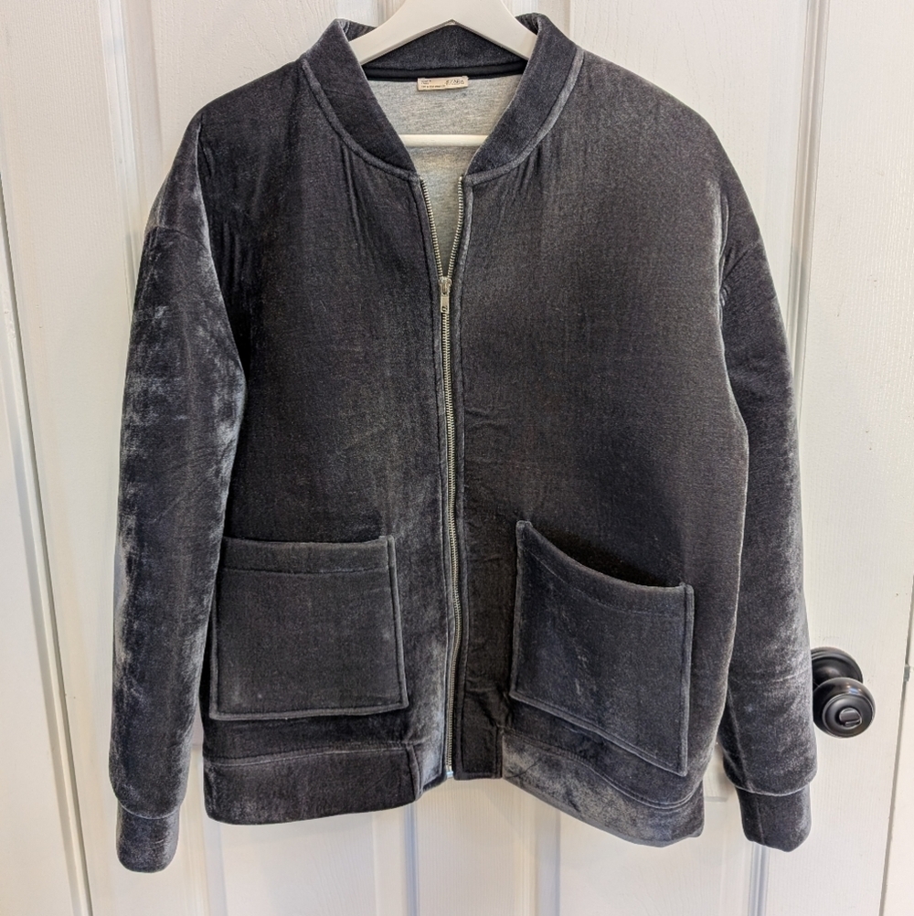 Zara Velvet Bomber jacket - Picture 2 of 6